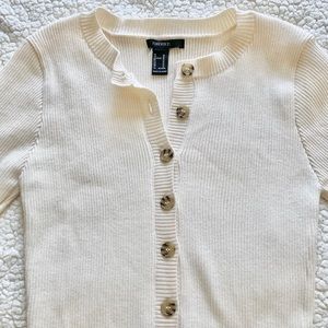 Button-up sweater or cardigan